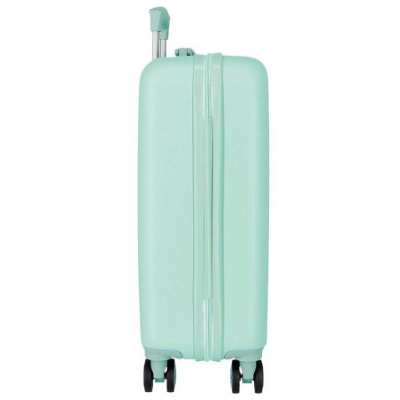 Roll Road | Valise cabine fille "Spring dreams" turquoise | Bagage à main 4 roues original pas cher Roll Road | Valise cabine fille "Spring dreams" turquoise | Bagage à main 4 roues original pas cher