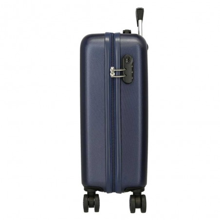 Valise cabine 4 roues ROLL ROAD "Goal" bleu | Bagage garçon ado décor football pas cher Valise cabine 4 roues ROLL ROAD "Goal" bleu | Bagage garçon ado décor football pas cher
