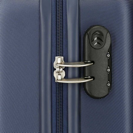 Valise cabine 4 roues ROLL ROAD "Goal" bleu | Bagage garçon ado décor football pas cher Valise cabine 4 roues ROLL ROAD "Goal" bleu | Bagage garçon ado décor football pas cher