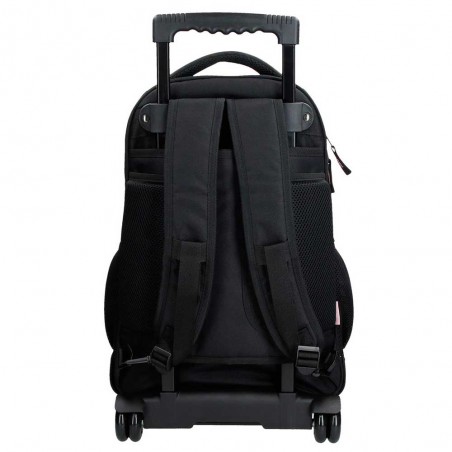 REEBOK | Sac à dos à roulettes "Beverly" noir | Sac trolley scolaire et loisirs fille style sportif marque pas cher REEBOK | Sac à dos à roulettes "Beverly" noir | Sac trolley scolaire et loisirs fille style sportif marque pas cher