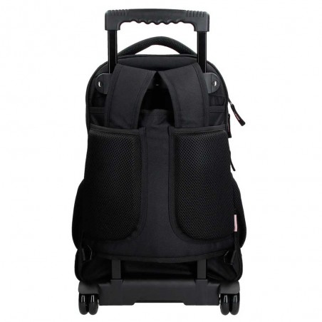 REEBOK | Sac à dos à roulettes "Beverly" noir | Sac trolley scolaire et loisirs fille style sportif marque pas cher REEBOK | Sac à dos à roulettes "Beverly" noir | Sac trolley scolaire et loisirs fille style sportif marque pas cher