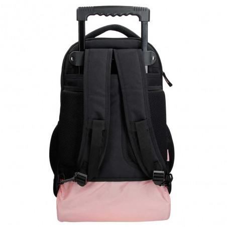 REEBOK | Sac à dos à roulettes "Beverly" noir | Sac trolley scolaire et loisirs fille style sportif marque pas cher REEBOK | Sac à dos à roulettes "Beverly" noir | Sac trolley scolaire et loisirs fille style sportif marque pas cher