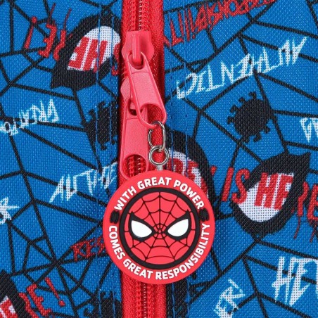 MARVEL | Sac à dos à roulettes Spiderman "Authentic" | Sac trolley garçon scolaire loisirs super-héros solide MARVEL | Sac à dos à roulettes Spiderman "Authentic" | Sac trolley garçon scolaire loisirs super-héros solide