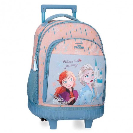 Disney Princesse | Sac à dos à roulettes La Reine des Neiges "Believe in the journey" | Sac trolley scolaire fille