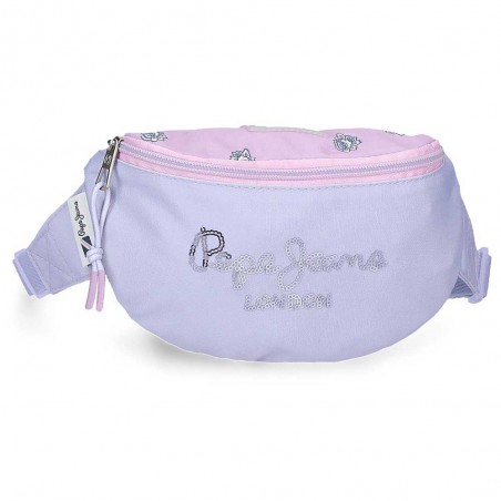 Sac banane fille Pepe Jeans "Becca" | Banane tendance junior imprimé girly violet mauve pas cher Sac banane fille Pepe Jeans "Becca" | Banane tendance junior imprimé girly violet mauve pas cher