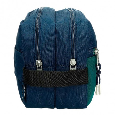 Trousse de toilette PEPE JEANS "Ben" bleu | Nécessaire de voyage homme sport pas cher marque