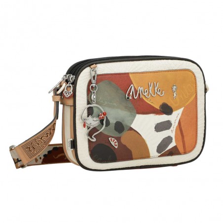 Anekke | Sac bandoulière 3 cpts "Alegria" | Sac femme porté croisé taille moyenne pratique et original Anekke | Sac bandoulière 3 cpts "Alegria" | Sac femme porté croisé taille moyenne pratique et original