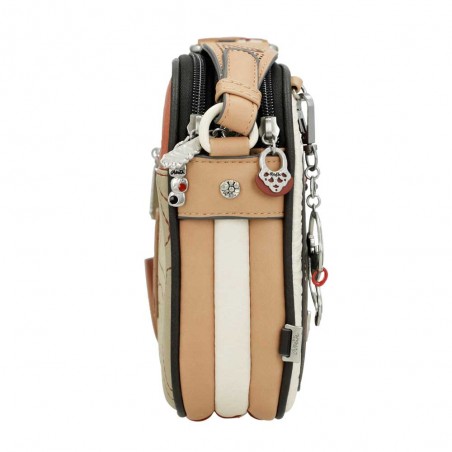 Anekke | Sac bandoulière 3 cpts "Alegria" | Sac femme porté croisé taille moyenne pratique et original Anekke | Sac bandoulière 3 cpts "Alegria" | Sac femme porté croisé taille moyenne pratique et original