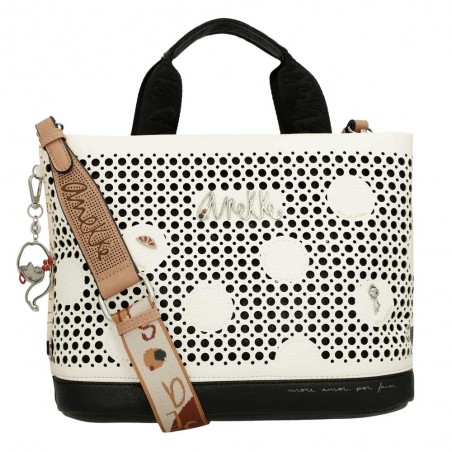 Anekke | Sac à main anses courtes "Lunares" | Sac femme porté main avec bandoulière style original