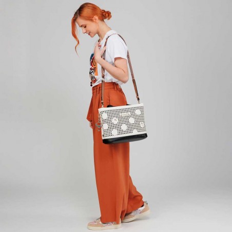 Anekke | Sac à main anses courtes "Lunares" | Sac femme porté main avec bandoulière style original