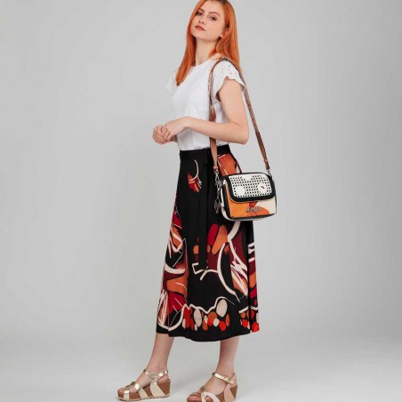 Anekke | Sac bandoulière à rabat "Lunares" | Sac femme porté croisé petit format original