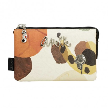 Anekke | Trousse triple multifonctions "Lunares" | Porte-monnaie 3 compartiments femme original pas cher