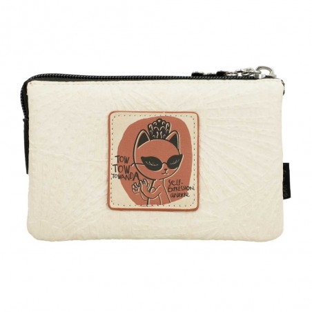 Anekke | Trousse triple multifonctions "Lunares" | Porte-monnaie 3 compartiments femme original pas cher
