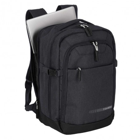 Travelite | Sac à dos cabine "Kick Off" gris anthracite | Bagage à main vol low cost pas cher