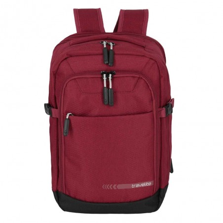 Travelite | Sac à dos cabine "Kick Off" rouge | Bagage à main vol low cost pas cher