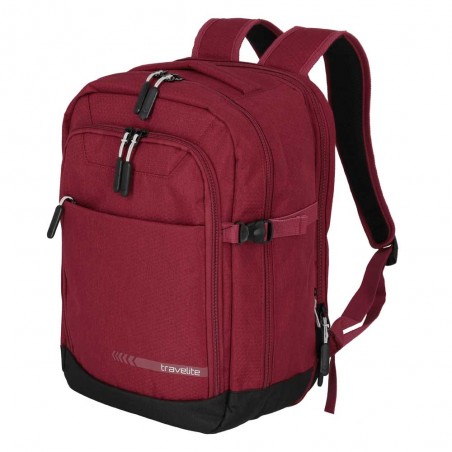 Travelite | Sac à dos cabine "Kick Off" rouge | Bagage à main vol low cost pas cher