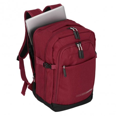 Travelite | Sac à dos cabine "Kick Off" rouge | Bagage à main vol low cost pas cher