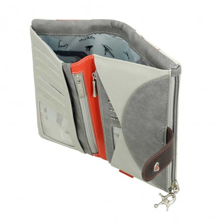 Anekke | Portefeuille tout-en-un souple "Olé" - L | Porte-monnaie et cartes femme grand modèle original anekke pas cher Anekke | Portefeuille tout-en-un souple "Olé" - L | Porte-monnaie et cartes femme grand modèle original anekke pas cher