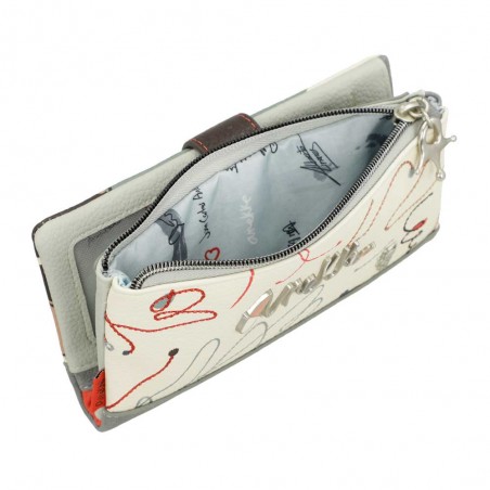 Anekke | Portefeuille tout-en-un souple "Olé" - L | Porte-monnaie et cartes femme grand modèle original anekke pas cher Anekke | Portefeuille tout-en-un souple "Olé" - L | Porte-monnaie et cartes femme grand modèle original anekke pas cher