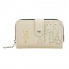 Anekke | Portefeuille compact zippé "Original" beige | Porte-monnaie et porte-cartes femme taille moyenne marque Anekke pas cher Anekke | Portefeuille compact zippé "Original" beige | Porte-monnaie et porte-cartes femme taille moyenne marque Anekke pas cher