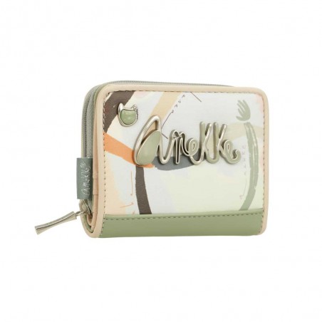 Anekke | Portefeuille mini femme "Original" vert | Petit porte-cartes fantaisie marque Anekke pas cher Anekke | Portefeuille mini femme "Original" vert | Petit porte-cartes fantaisie marque Anekke pas cher
