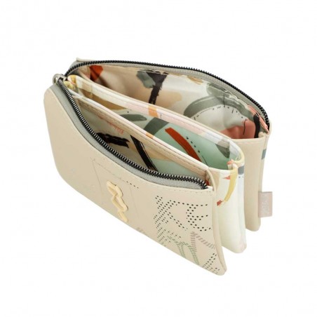 Anekke | Trousse triple multifonctions "Original" beige | Porte-monnaie femme marque Anekke pas cher Anekke | Trousse triple multifonctions "Original" beige | Porte-monnaie femme marque Anekke pas cher