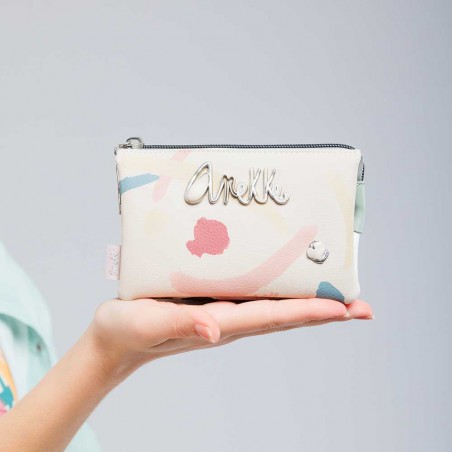 Anekke | Trousse triple multifonctions "Original" beige | Porte-monnaie femme marque Anekke pas cher Anekke | Trousse triple multifonctions "Original" beige | Porte-monnaie femme marque Anekke pas cher