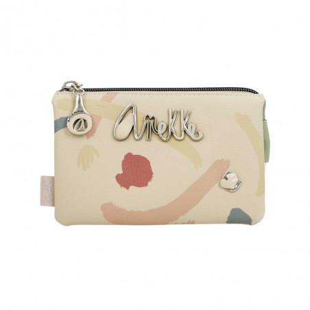 Anekke | Trousse triple multifonctions "Original" beige | Porte-monnaie femme marque Anekke pas cher Anekke | Trousse triple multifonctions "Original" beige | Porte-monnaie femme marque Anekke pas cher