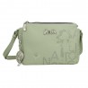 Anekke | Sac bandoulière 3 cpts "Original" vert | Sac femme porté croisé marque Anekke pas cher Anekke | Sac bandoulière 3 cpts "Original" vert | Sac femme porté croisé marque Anekke pas cher