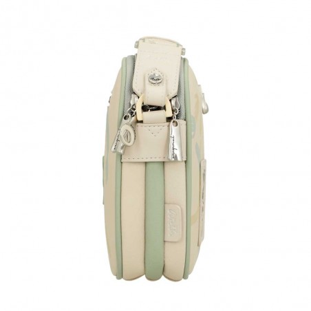 Anekke | Sac bandoulière 3 cpts "Original" beige | Sac femme porté croisé marque Anekke pas cher