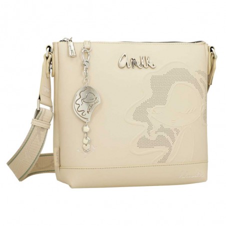 Anekke | Sac bandoulière femme "Original" beige | Sac porté croisé taille moyenne marque Anekke pas cher Anekke | Sac bandoulière femme "Original" beige | Sac porté croisé taille moyenne marque Anekke pas cher