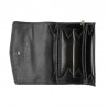 Porte-monnaie multifonctions en cuir KATANA noir | porte-cartes femme maroquinerie pas cher Porte-monnaie multifonctions en cuir KATANA noir | porte-cartes femme maroquinerie pas cher
