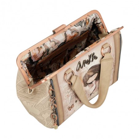 Anekke | Sac à main fermoir vintage "Memories" | Sac femme porté main avec bandoulière marque Anekke pas cher
