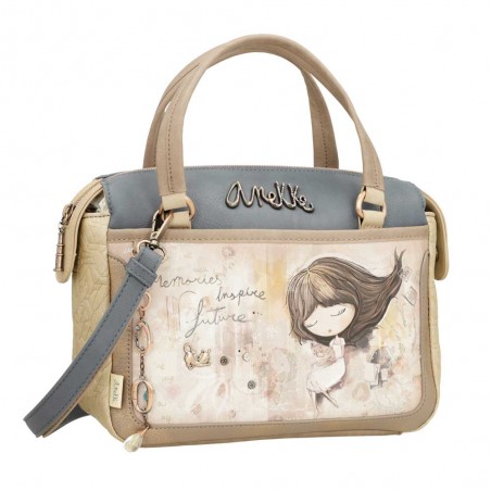 Anekke | Sac à main bowling "Memories" | Sac femme porté main avec bandoulière marque Anekke pas cher