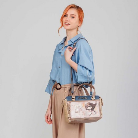Anekke | Sac à main bowling "Memories" | Sac femme porté main avec bandoulière marque Anekke pas cher