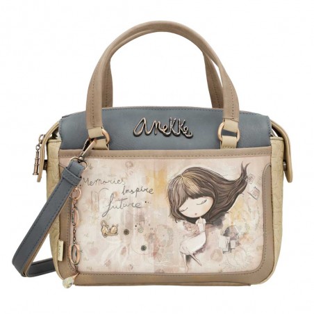 Anekke | Sac à main bowling "Memories" | Sac femme porté main avec bandoulière marque Anekke pas cher