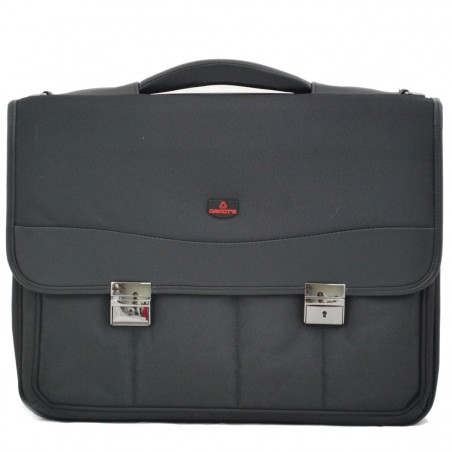 Cartable Souple 2 soufflets Ordinateur 17" DAVIDT'S - Noir Cartable Souple 2 soufflets Ordinateur 17" DAVIDT'S - Noir