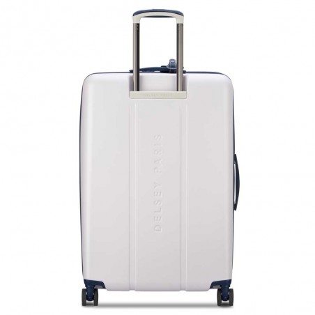 Delsey | Valise soute L 76cm Deauville ivoire/marine | Bagage grande taille femme élégant qualité luxe pas cher