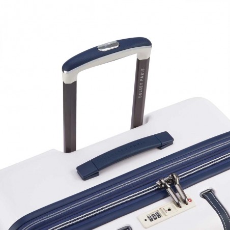 Delsey | Valise soute L 76cm Deauville ivoire/marine | Bagage grande taille femme élégant qualité luxe pas cher