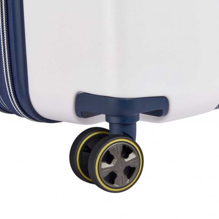 Delsey | Valise soute L 76cm Deauville ivoire/marine | Bagage grande taille femme élégant qualité luxe pas cher