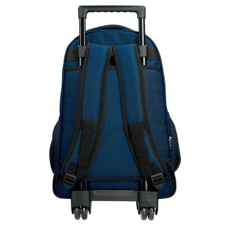 Pepe Jeans | Sac à dos à roulettes garçon "Ben" | Sac scolaire trolley haute qualité
