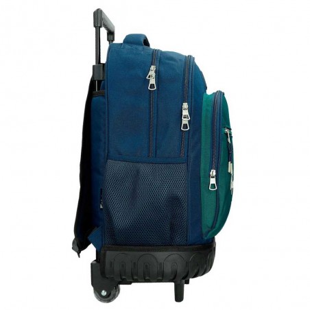Pepe Jeans | Sac à dos à roulettes garçon "Ben" | Sac scolaire trolley haute qualité