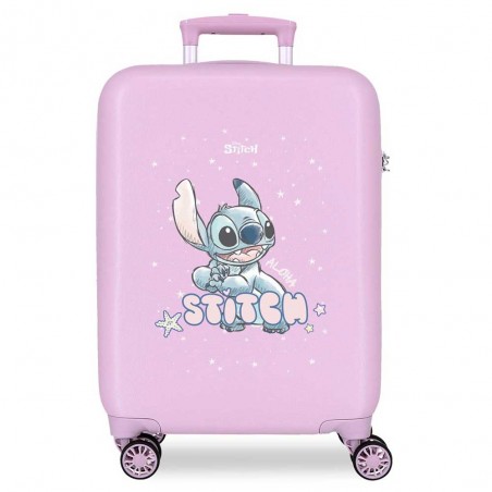 Disney | Valise cabine Stitch "Lovely" | Valise enfant fille licence officielle Disney Stitch Disney | Valise cabine Stitch "Lovely" | Valise enfant fille licence officielle Disney Stitch