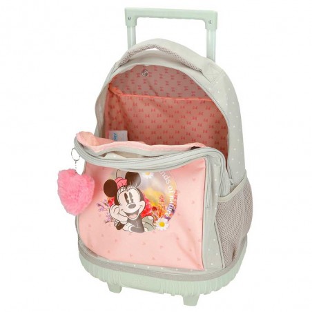 Disney | Sac à dos à roulettes Minnie "Wild Nature" | Sac scolaire trolley fille original et solide pas cher