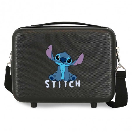 Disney | Vanity case Stitch "Cute" noir | Trousse de toilette fille Stitch