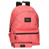 Pepe Jeans | Sac à dos + trousse "Aris Colorful" corail | Ensemble sac à dos et trousse scolaire pas cher Pepe Jeans | Sac à dos + trousse "Aris Colorful" corail | Ensemble sac à dos et trousse scolaire pas cher