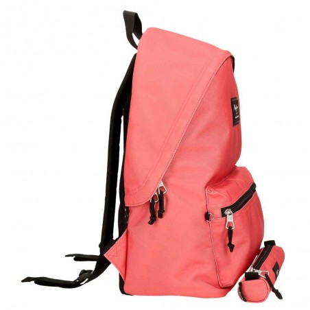 Pepe Jeans | Sac à dos + trousse "Aris Colorful" corail | Ensemble sac à dos et trousse scolaire pas cher Pepe Jeans | Sac à dos + trousse "Aris Colorful" corail | Ensemble sac à dos et trousse scolaire pas cher