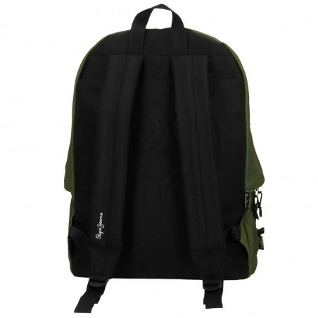 Pepe Jeans | Sac à dos + trousse "Aris Evergreen" vert foncé | Ensemble sac à dos et trousse scolaire pas cher Pepe Jeans | Sac à dos + trousse "Aris Evergreen" vert foncé | Ensemble sac à dos et trousse scolaire pas cher