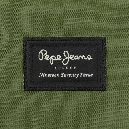 Pepe Jeans | Sac à dos + trousse "Aris Evergreen" vert foncé | Ensemble sac à dos et trousse scolaire pas cher Pepe Jeans | Sac à dos + trousse "Aris Evergreen" vert foncé | Ensemble sac à dos et trousse scolaire pas cher