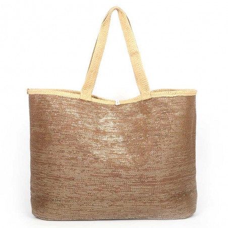 Les Tropéziennes | Sac de plage "Panama" marron | Panier de plage femme pas cher Les Tropéziennes | Sac de plage "Panama" marron | Panier de plage femme pas cher